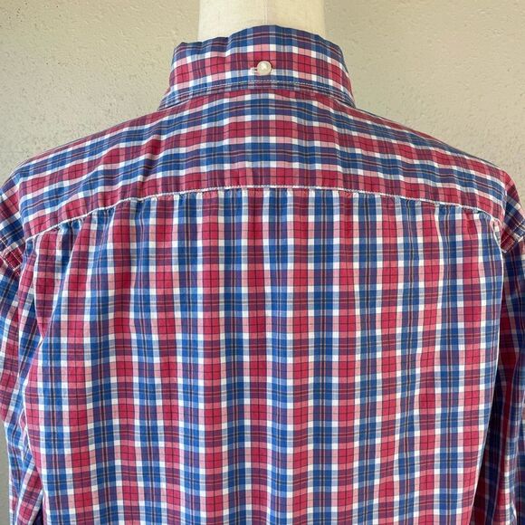 GAP Lived-In Plaid Button Down Shirt Size L EUC - Picture 6 of 7